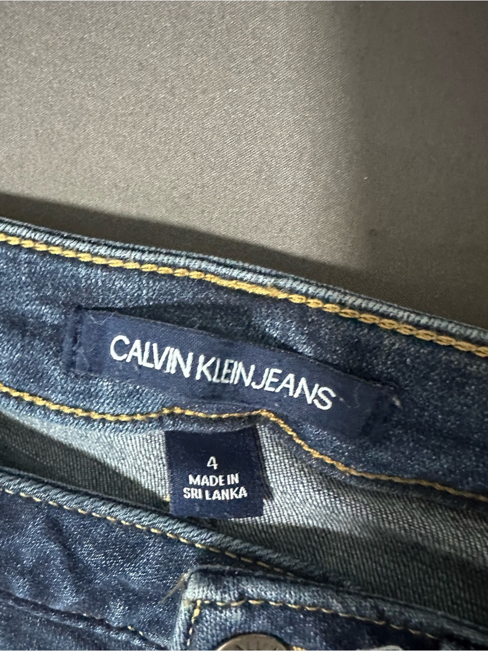 Calvin Klein Jeans Dark Blue Denim Jeans